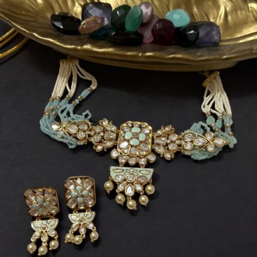 Polki Gold Plated Set