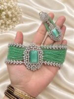 Zircon Necklace Choker Set