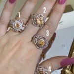 22K Gold Plated Golden Stone Ring