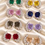 Starlet Studs premium silver-plated earrings
